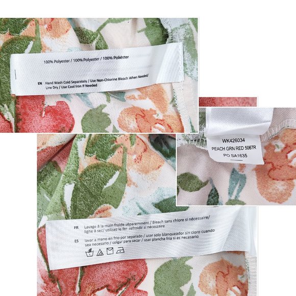 Floral Cropped Ruffle Tank Top Summer Swing Tropical Bow Boho S - Picture 12 of 12